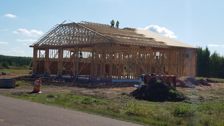 Exterior walls and roof