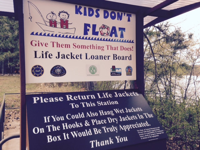 Keeping kids safe with life jackets to borrow!