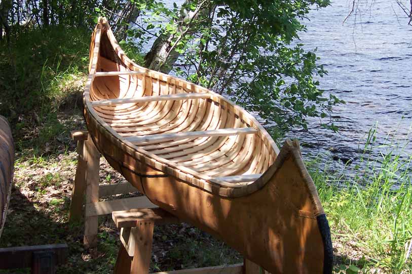 BIRCH BARK CANOE crafted by Jack Gribble